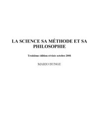 cover of the book La science, sa méthode et sa philosophie