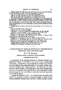 cover of the book A Comparison of Certain Electrical Properties of Ordinary and Uranium Lead (1919)(en)(3s)