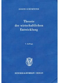 cover of the book Theorie der wirtschaftlichen Entwicklung