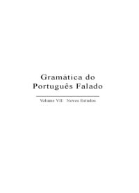 cover of the book Gramática do Português Falado – Vol. VII: Novos Estudos