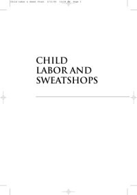 cover of the book Child labor and sweatshops