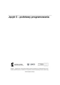 cover of the book Język C - podstawy programowania