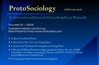 cover of the book Proto Sociology Vol. 16, 2002 - Understanding the Social: New Perspectives from Epistemology