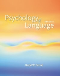 cover of the book Psychology of Language