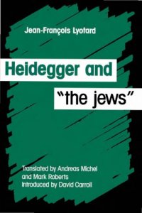 cover of the book Heidegger and "the Jews"