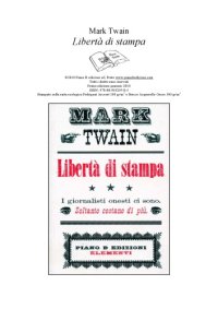 cover of the book Libertà di stampa