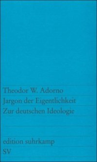 cover of the book Jargon der Eigentlicheit