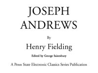 cover of the book Joseph Andrews