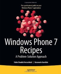 cover of the book Windows Phone 7 Recipes: A Problem-Solution Approach