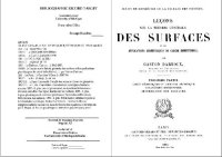 cover of the book Leçons sur la théorie générale des surfaces