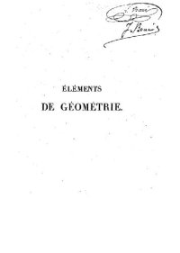 cover of the book Elements de geometrie