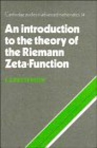cover of the book An introduction to the theory of the Riemann zeta-function