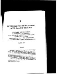 cover of the book Nonholonomic robot control and gauge theories