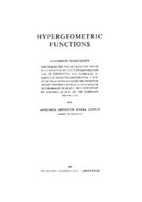 cover of the book Hypergeometric functions