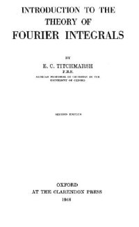 cover of the book Introduction to the theory of Fourier integrals