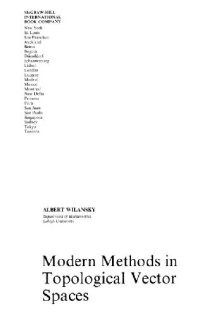 cover of the book Modern Methods in Topological Vector Spaces (1978)(en)(278s)