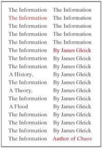 cover of the book The Information: A History, a Theory, a Flood