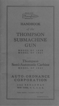 cover of the book Thompson Tommy Full Auto 1927