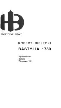 cover of the book Bastylia 1789