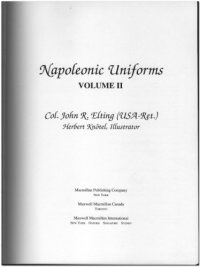 cover of the book Napoleonic Uniforms Volume II