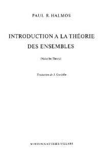 cover of the book Introduction a la theorie des ensembles