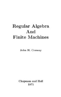 cover of the book Regular algebra and finite machines