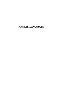 cover of the book Formal languages