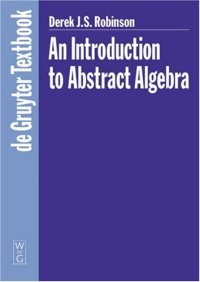 cover of the book An introduction to abstract algebra