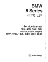 cover of the book BMW 5 Series (E39) Service Manual: 1997-2002