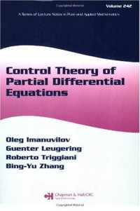 cover of the book Control theory of partial differential equations