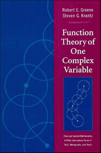 cover of the book Function theory of one complex variable