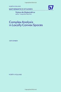 cover of the book Complex analysis in locally convex spaces