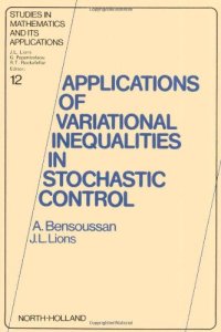 cover of the book Applications of Variational Inequalities in Stochastic Control