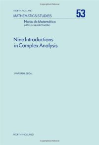 cover of the book Nine introductions in complex analysis, revised edition