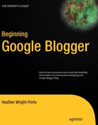 cover of the book Beginning Google Blogger