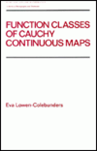 cover of the book Function classes of Cauchy continuous maps