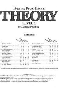 cover of the book Piano Basics Level1 Theory