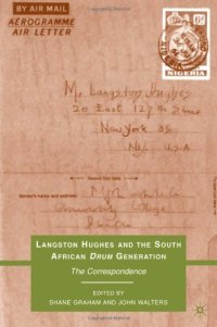 cover of the book Langston Hughes and the South African Drum Generation: The Correspondence  