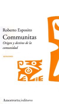 cover of the book Communitas  