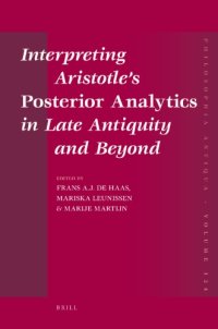 cover of the book Interpreting Aristotle's Posterior Analytics in Late Antiquity and Beyond