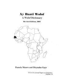 cover of the book Ay Baati Wolof: A Wolof Dictionary  