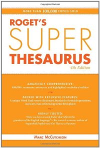 cover of the book Roget’s Super Thesaurus, 4th Edition  