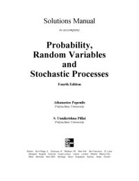 cover of the book Probability Random Variables and Stochastic Processes Problem Solutions  