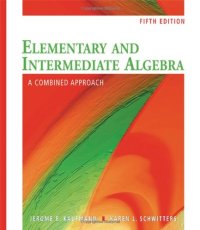 cover of the book Elementary and Intermediate Algebra: A Combined Approach  