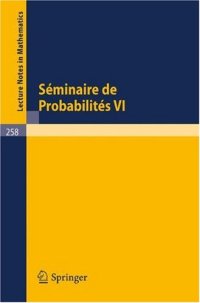 cover of the book Seminaire de Probabilites VI Universite de Strasbourg