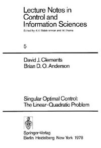 cover of the book Singular optimal control: The linear-quadratic problem