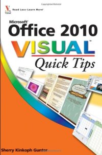 cover of the book Office 2010 Visual Quick Tips  