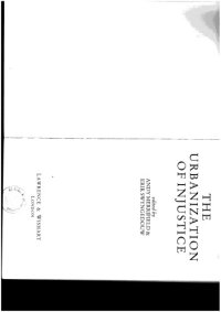 cover of the book The urbanization of injustice  