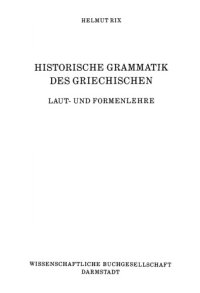 cover of the book Historische Grammatik des Griechischen  