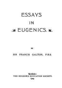 cover of the book Essays in Eugenics  